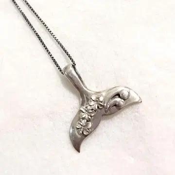 하와이안 주얼리 여성용 목걸이 실버 925 고래