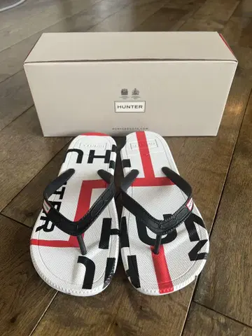 헌터 EXPLODED LOGO FLIP FLOP 미사용 새상품 36