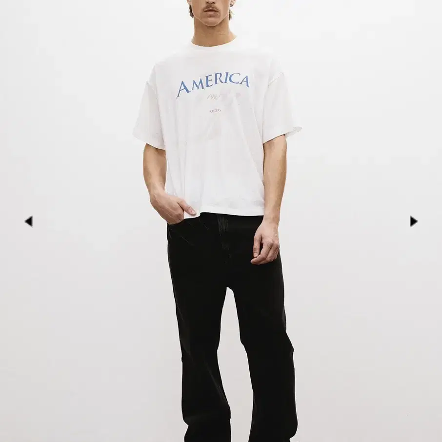 今年も話題の 25ss Recto [L] 렉토 | RECTO America T-shirt Blend Linen 1992 トップス