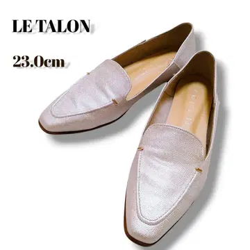 루타론 스퀘어 스티치 소프트 로퍼 23 LE TALON 실버