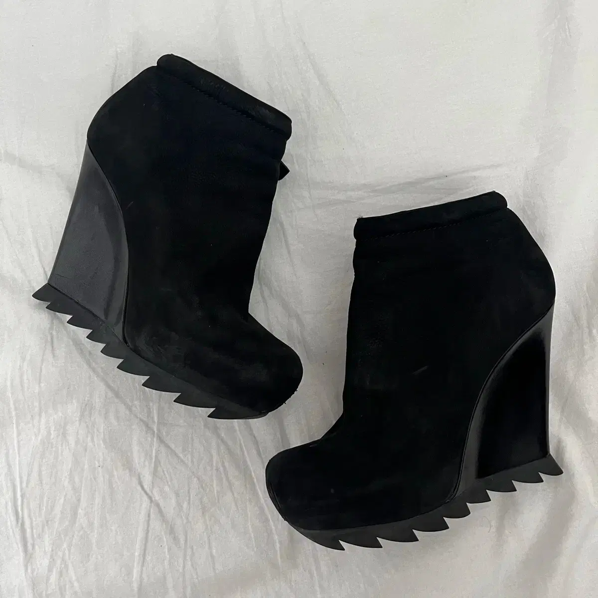 rare* Camilla Skovgaard Cog Wedge Heel Ankle Boots #카밀라스코브