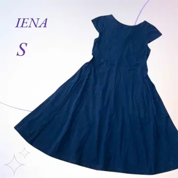 IENA 이에나/프렌치 슬리브 플레어 원피스 코튼 100% 무릎 기장