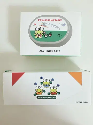 쓰리코인즈 산리오 케로케로케로피 지퍼 백 소품함 2개
