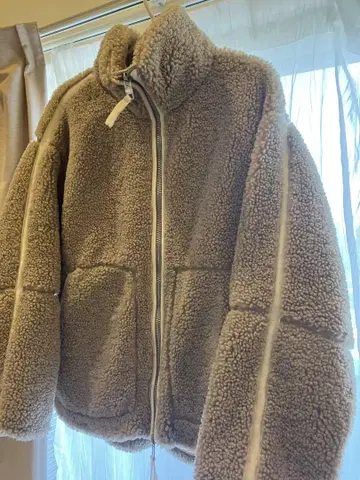 H&M 플리스 자켓 M 베이지