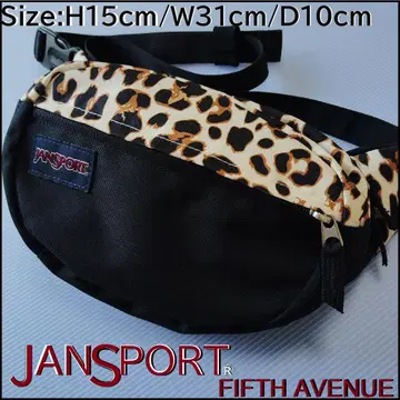 JANSPORT 잔스포츠 피프스 애비뉴 힙색 레오파드