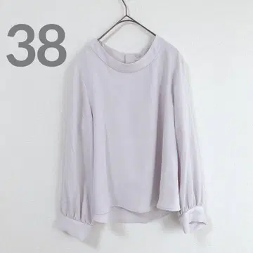 르쿨 블랑 하이넥 블라우스 수트 오피스 캐주얼 옅은 핑크 M