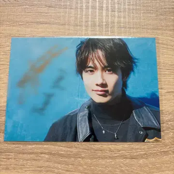 후지바야시 타야 브로마이드 친필 사인 포함