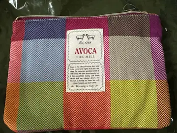 AVOCA 멀티 컬러 체크 파우치