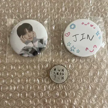 BTS JIN RUN SEOKJIN EP TOUR 캡슐 토이 캔뱃지