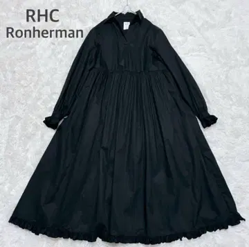 론 헤르만 Frill Dress 코튼 개더 프릴 원피스 블랙