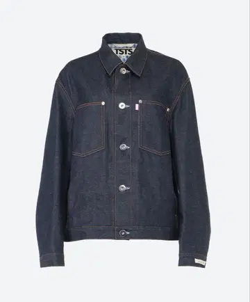 TSTS gingham 안감 데님 재킷