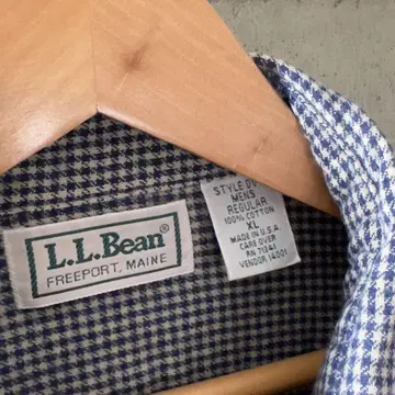 레어 새상품급 USA제 80년대 LLBEAN XL 좋은 체크 셔츠