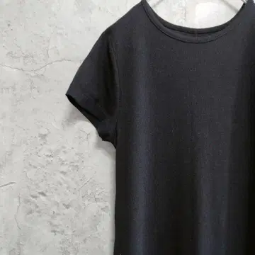 feepur 컷 리브 하프 슬리브 원피스 TALLsize 블랙