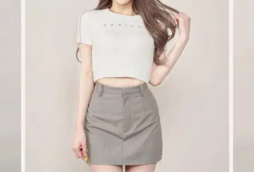Darich 라인 파일 니트 탑