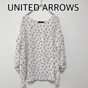 유나이티드 애로우즈 UNITED ARROWS 긴팔 블라우스 꽃무늬