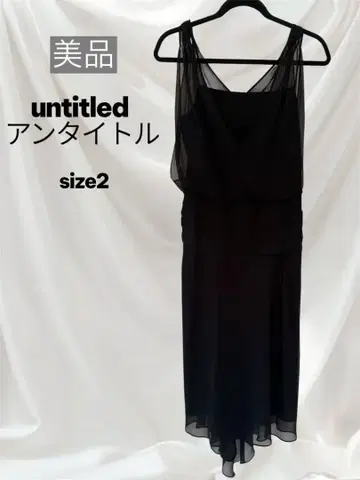 untitled 블랙 원피스 드레스 size2