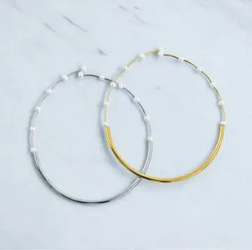 hinahina 초커 목걸이 펄