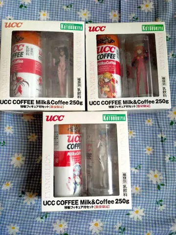 UCC 커피 특제 피규어 세트 전 3종 에반게리온 신극장판: 파