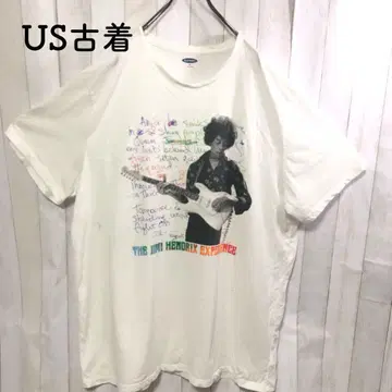 US 구제 티셔츠 지미 헨드릭스 지미 헨 뮤직 T 음악
