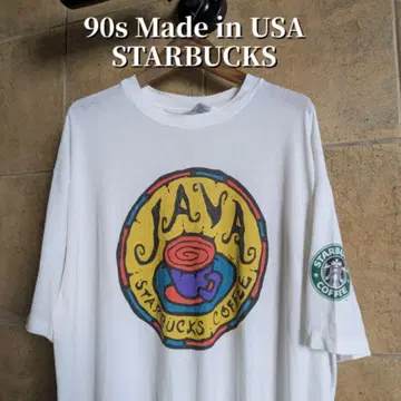 90년대 USA제 스타벅스 STARBUCKS 티셔츠 싱글 스티치