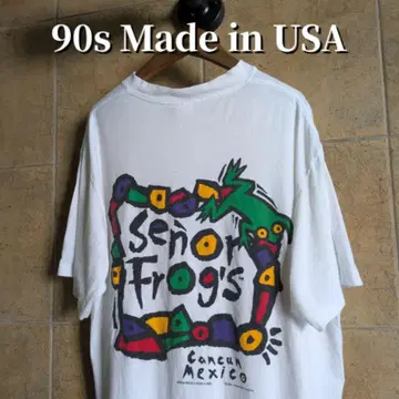 90년대 USA제 Senor Frog's 레스토랑 개구리 티셔츠