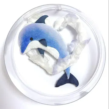 돌고래 코사지