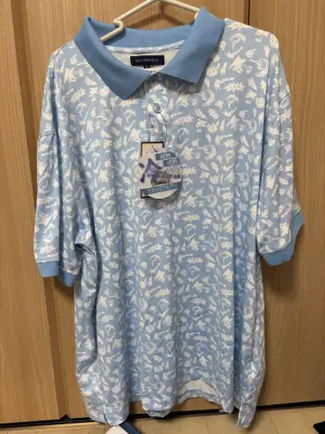 냉감 기능 스카이블루 피케 셔츠 3L