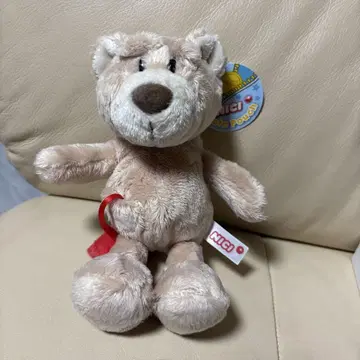 NICI 니키 봉제 인형 러브 베어 클래식 브라운 베어 코인 파우치