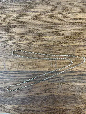 실버 체인 팥 4면 컷 타입 70cm 체인