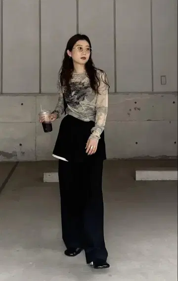 플리츠 미니 스커트 세트 팬츠