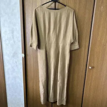 스티븐 앨런 린넨 혼방 롱 원피스