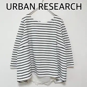 URBAN RESEARCH 어반 리서치 긴팔 티셔츠 보더 레이스