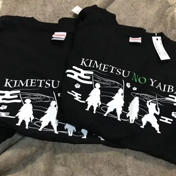 KIMETSU NO YAIBA 블랙 티셔츠 M 사이즈 2장 귀멸의 칼날
