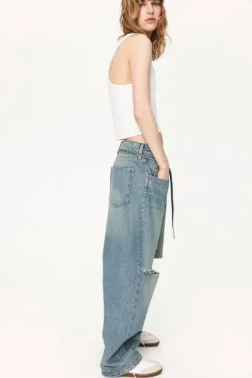 H&M 슈퍼 배기 데님 38