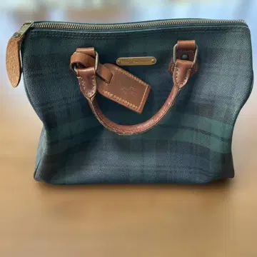 Polo Ralph Lauren 그린 계열 체크 백