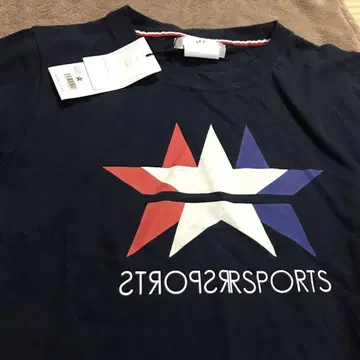 RESTORYTION SPORTS 플로키 로고 티셔츠 네이비 L