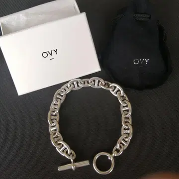 ovy 실버 앵커 체인 브레이슬릿 L