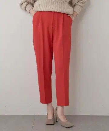 컬러 턱 팬츠
