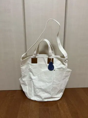 미사용품 팔라스 팰리스 더블 포켓 캔버스 토트백