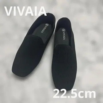 VIVALA 플랫 스퀘어 BLACK EU35.5 22.5cm