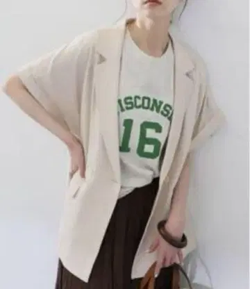SLOBE IENA 슬로브 이에나 레이온 린넨 반팔 자켓