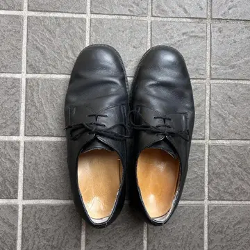 독일군 서비스 신발 25cm 새상품급 블랙 검정 밀리터리 가죽 가죽 신발