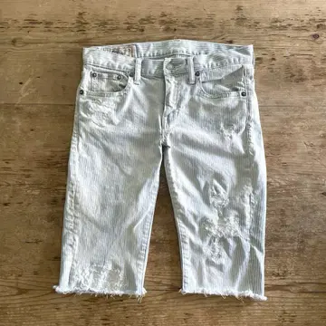 랄프 로렌 데님 하프 팬츠 히코리 스트라이프 26 RRL