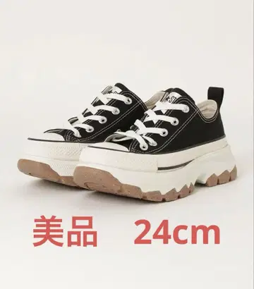 ALL STAR 블랙 통굽 스니커즈
