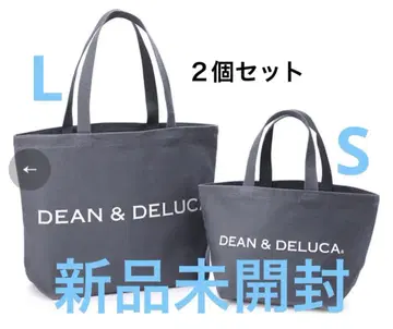 DEAN&DELUCA 토트백 차콜 그레이 2개 세트