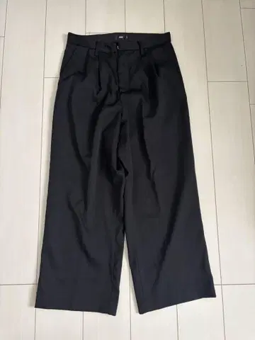 HARE 블랙 턱 와이드 팬츠 새상품급