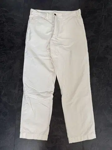 DRIES 아이보리 스트레이트 레그 팬츠