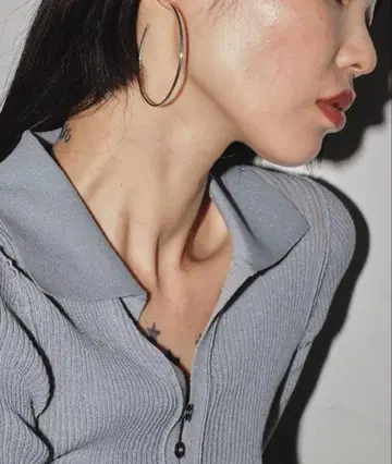 TODAYFUL Oval Hoop Pierce 오벌 후프 귀걸이