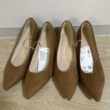 새상품 유니클로 스웨이드 터치 펌프스 24.5cm 2켤레 세트
