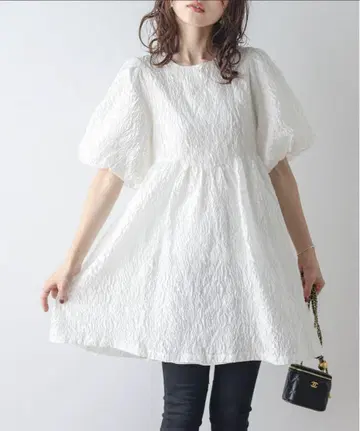 Lajour 화이트 프리미엄 튜닉 프리 사이즈